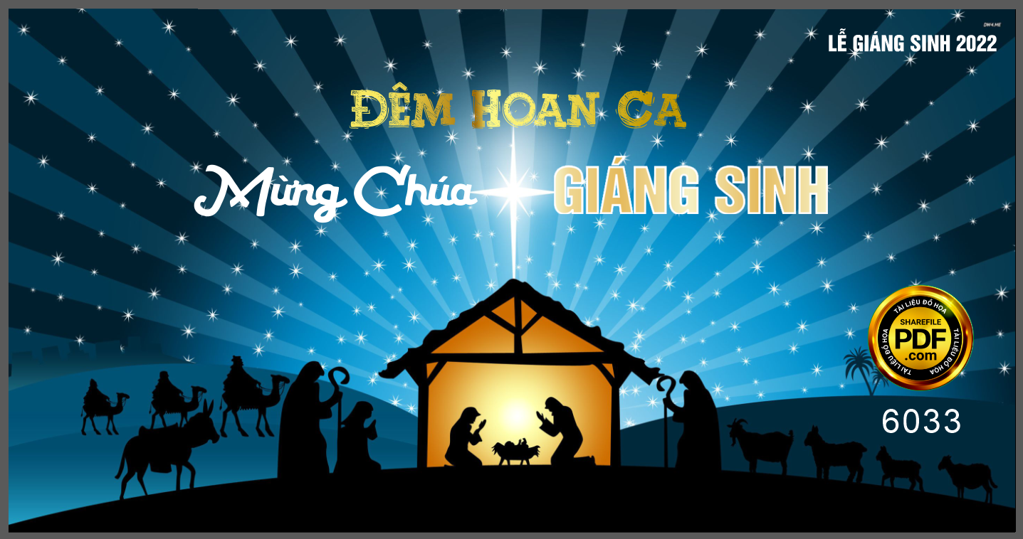Backdrop Đêm hoan ca mừng chúa giáng sinh 2022 #7