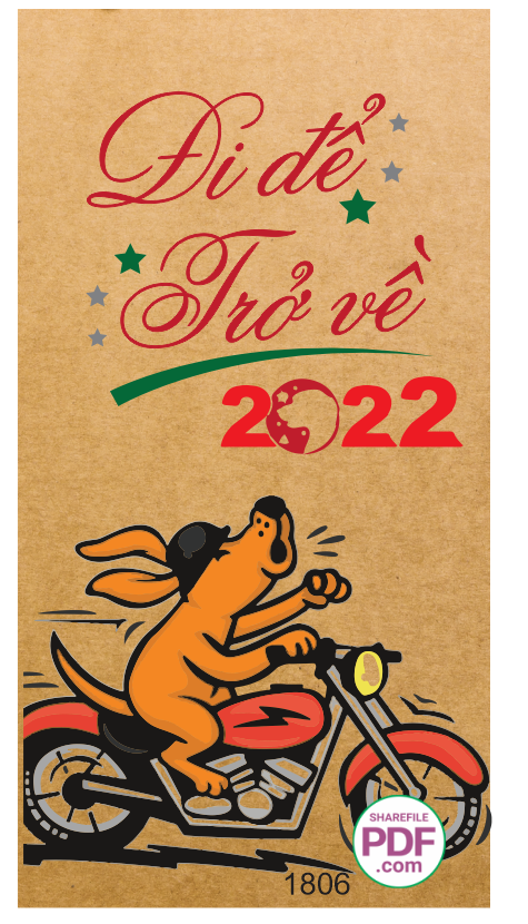 Bao lì xì Đi để trở về 2022 file PDF & CDR