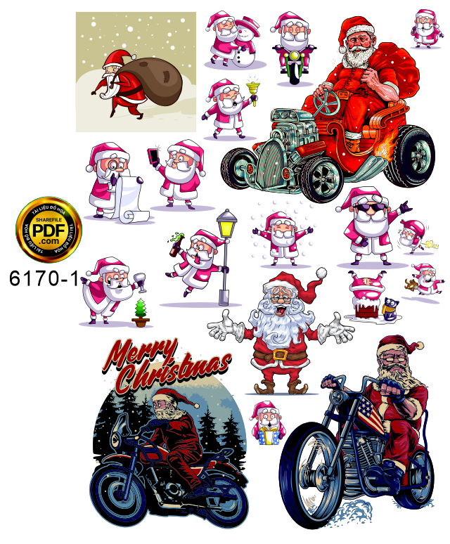 16 mẫu vector tài liệu thiết kế giáng sinh – noel