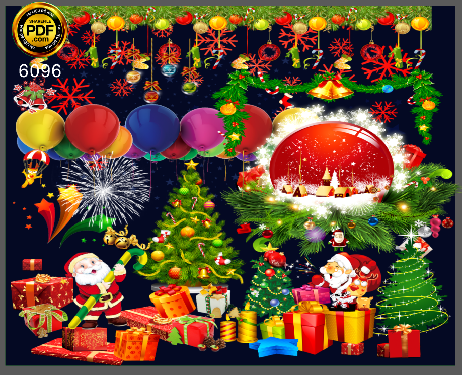 Hình trang trí giáng sinh – noel 2022 file corel