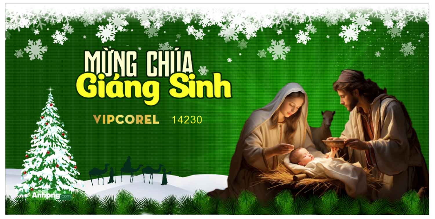 Market trang trí Giáng Sinh 2025 file corel #13