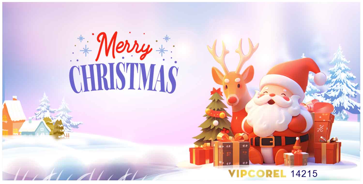 Market trang trí Giáng Sinh 2025 file corel #2