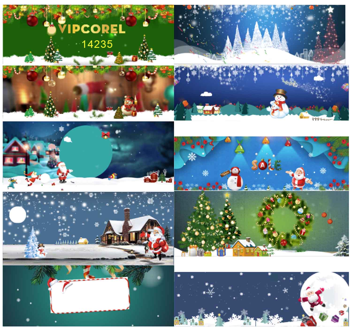 Market trang trí Giáng Sinh 2025 file corel #18