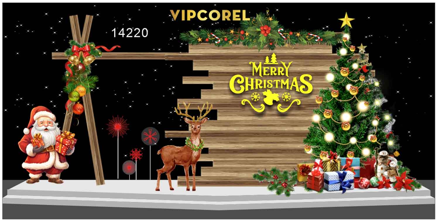 Market trang trí Giáng Sinh 2025 file corel #7