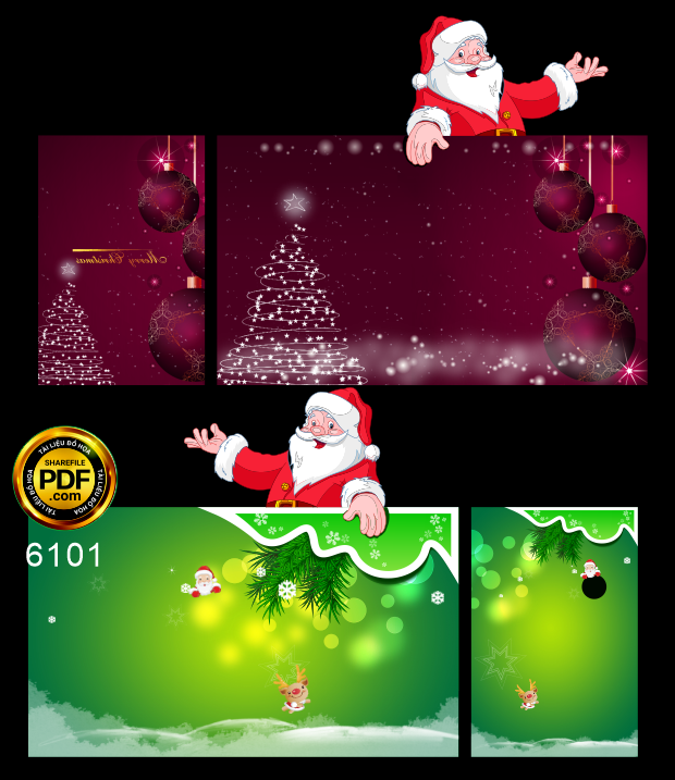 Thiết kế trang trí giáng sinh #13 file corel