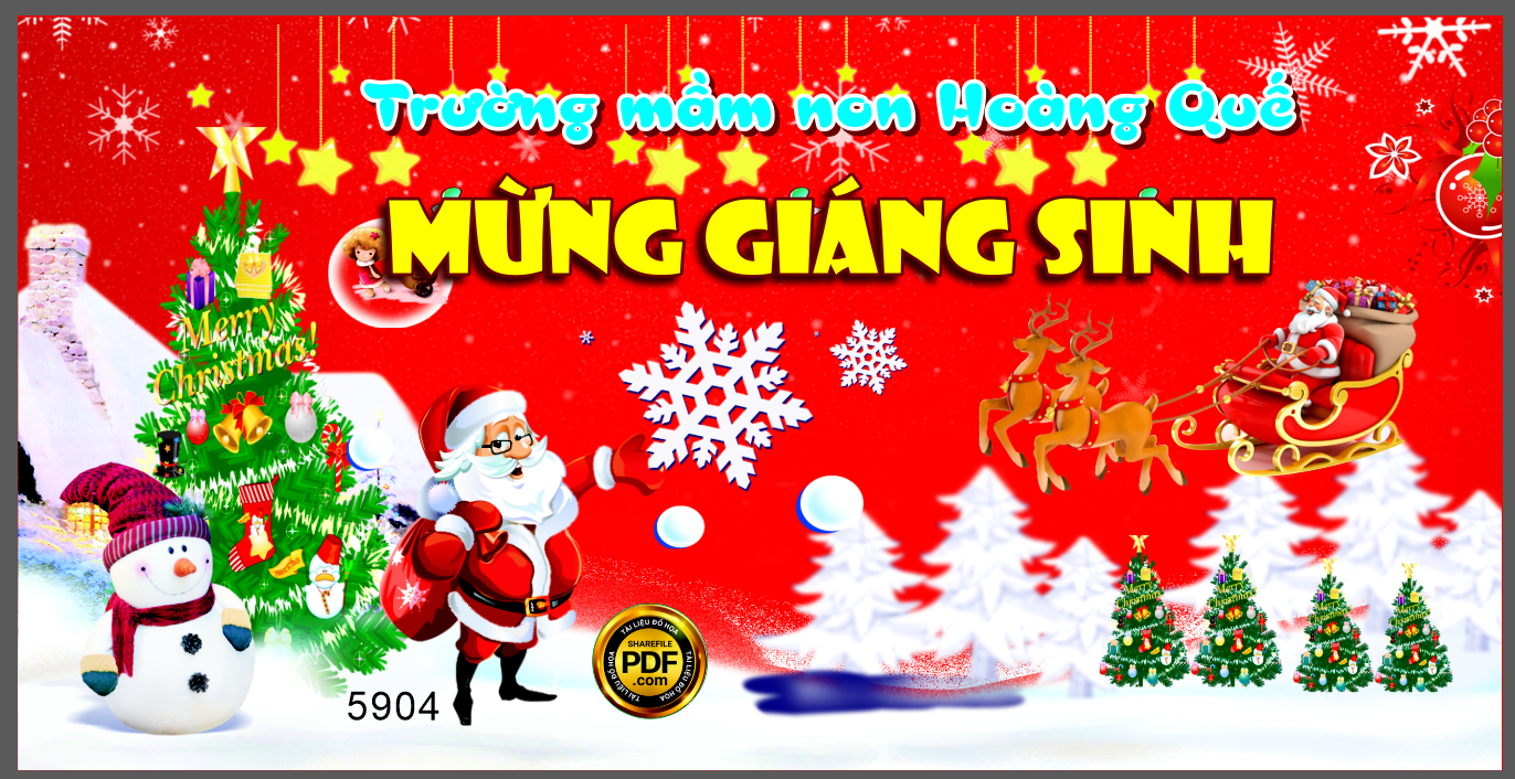 Market mầm non Hoàng Quế mừng giáng sinh 2023