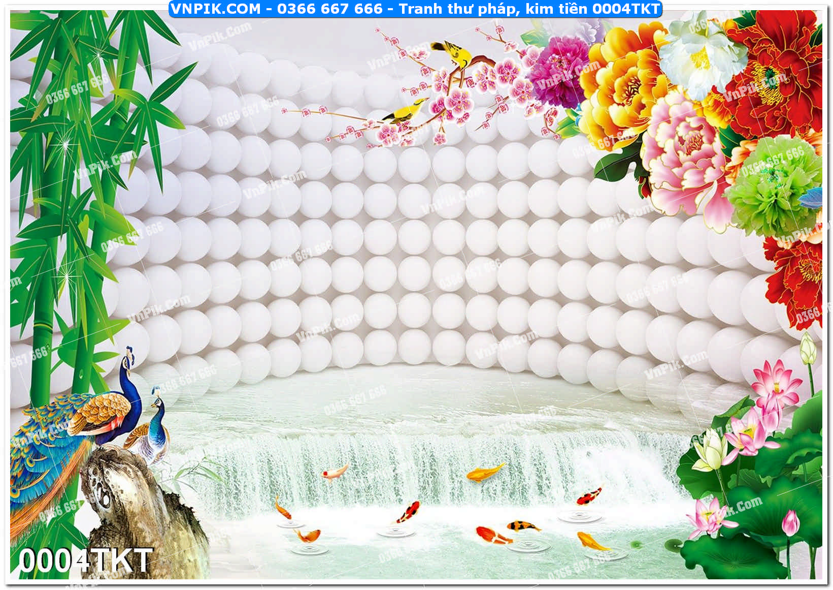 Tranh Thư Pháp – Kim Tiền 0004TKT