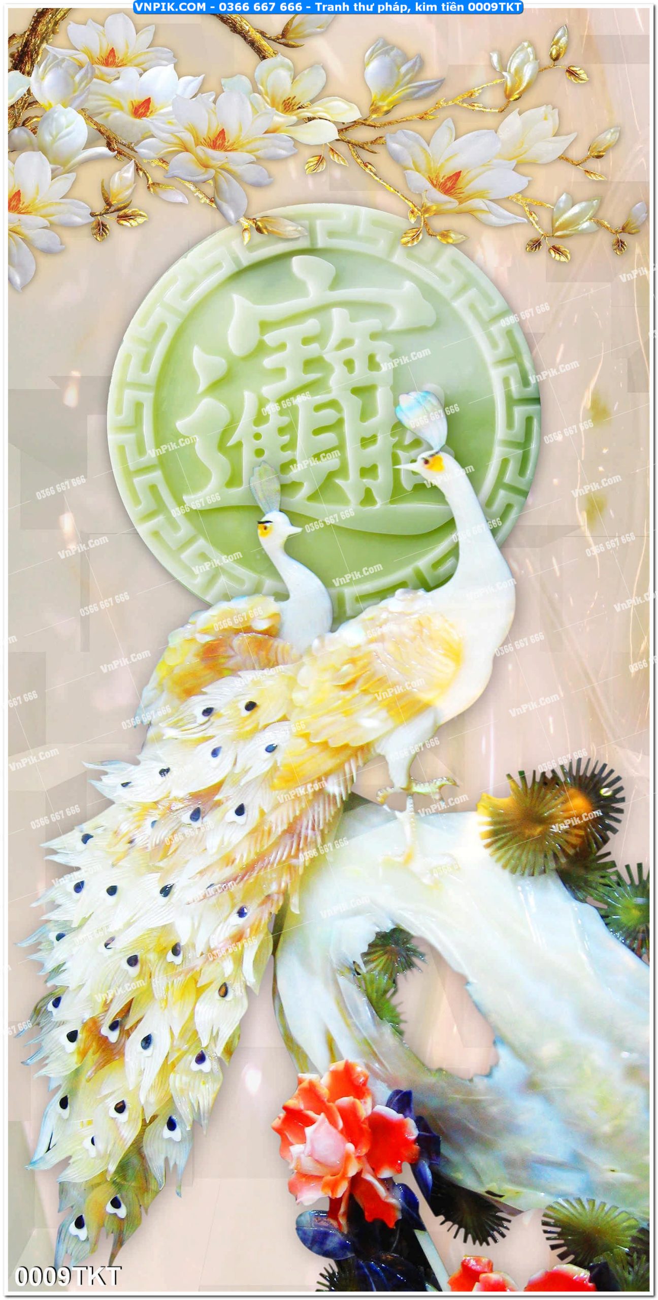 Tranh Thư Pháp – Kim Tiền 0009TKT