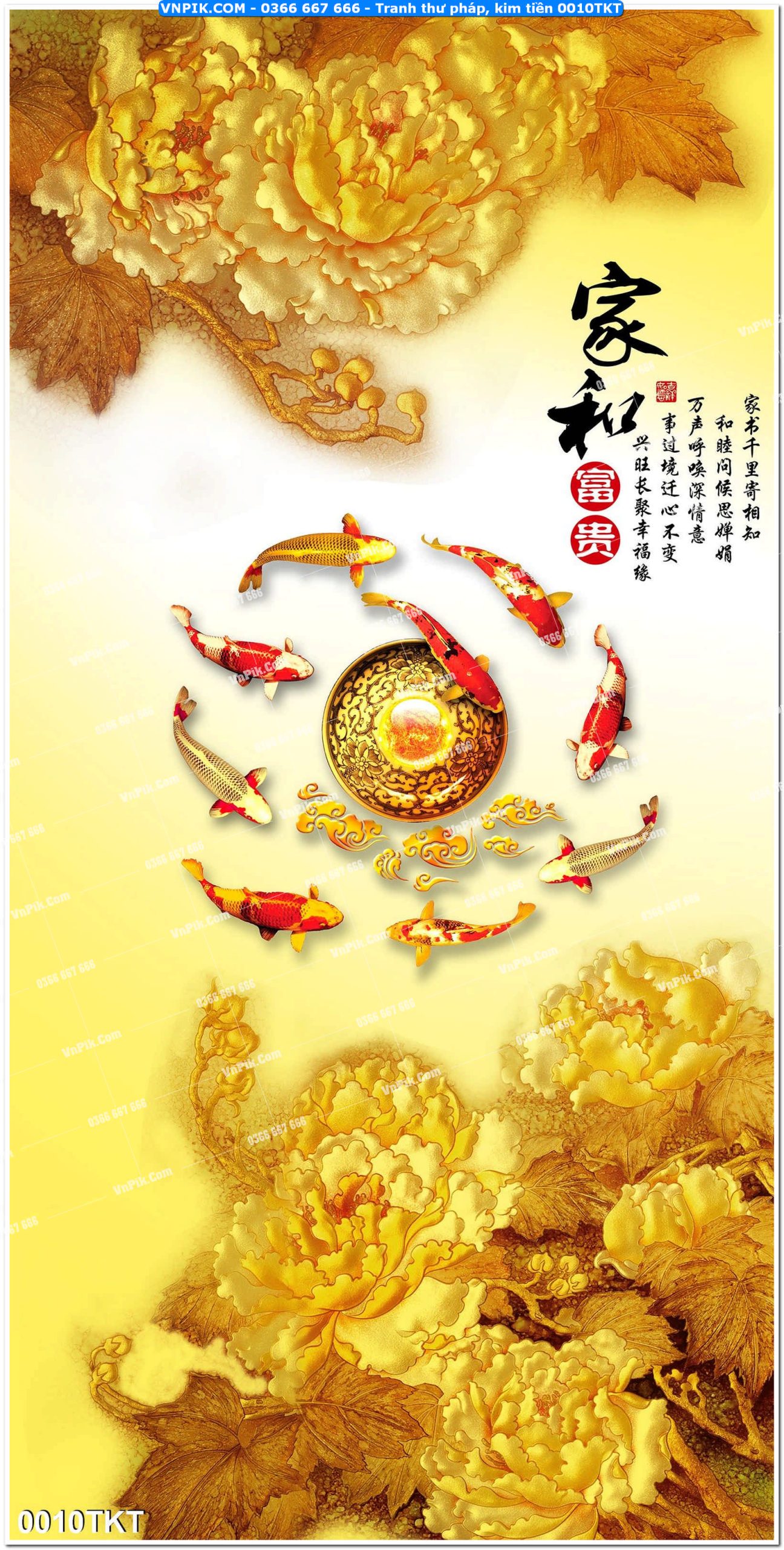 Tranh Thư Pháp – Kim Tiền 0010TKT