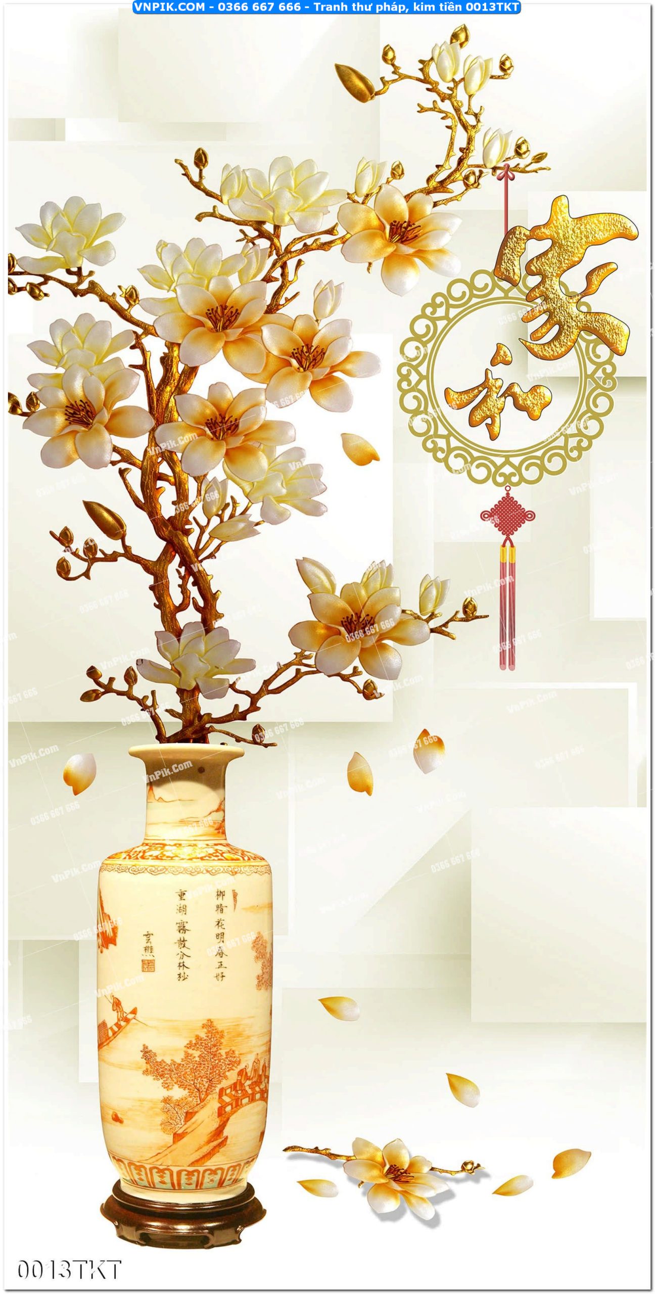 Tranh Thư Pháp – Kim Tiền 0013TKT