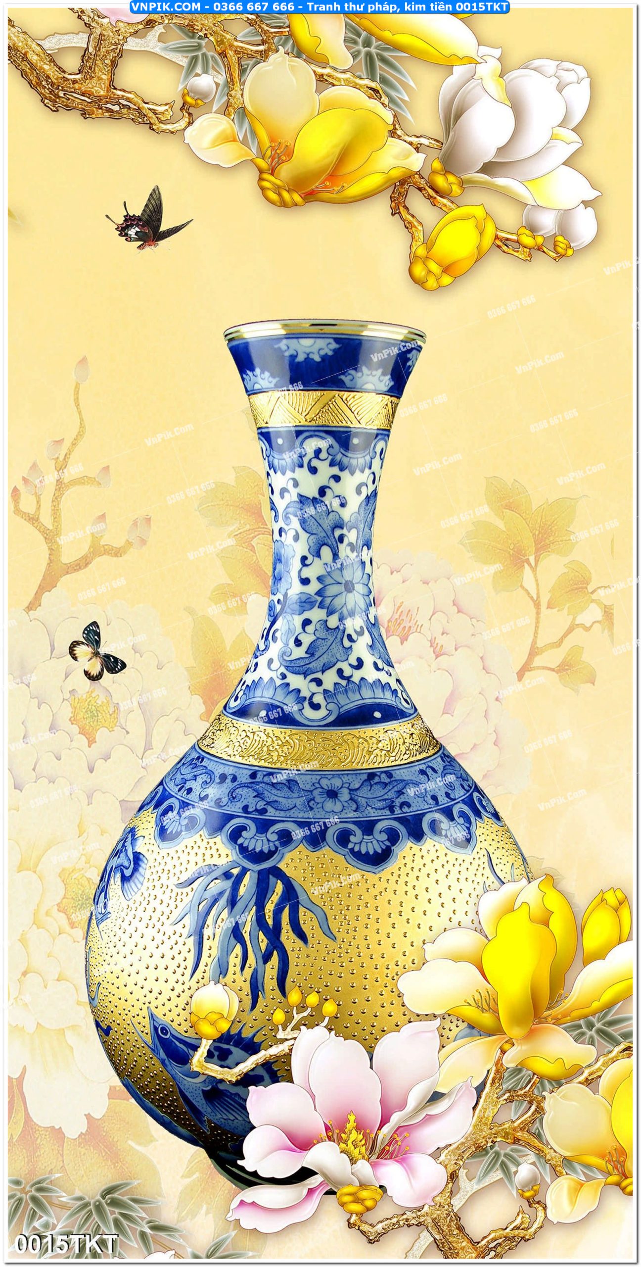 Tranh Thư Pháp – Kim Tiền 0015TKT