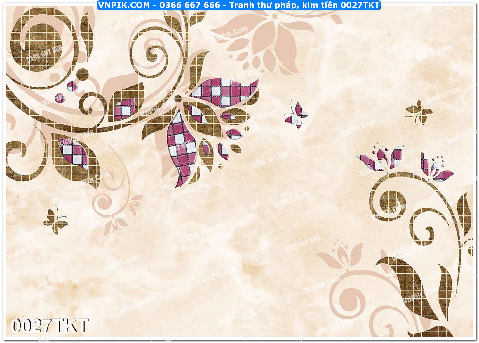 Tranh Thư Pháp – Kim Tiền 0027TKT