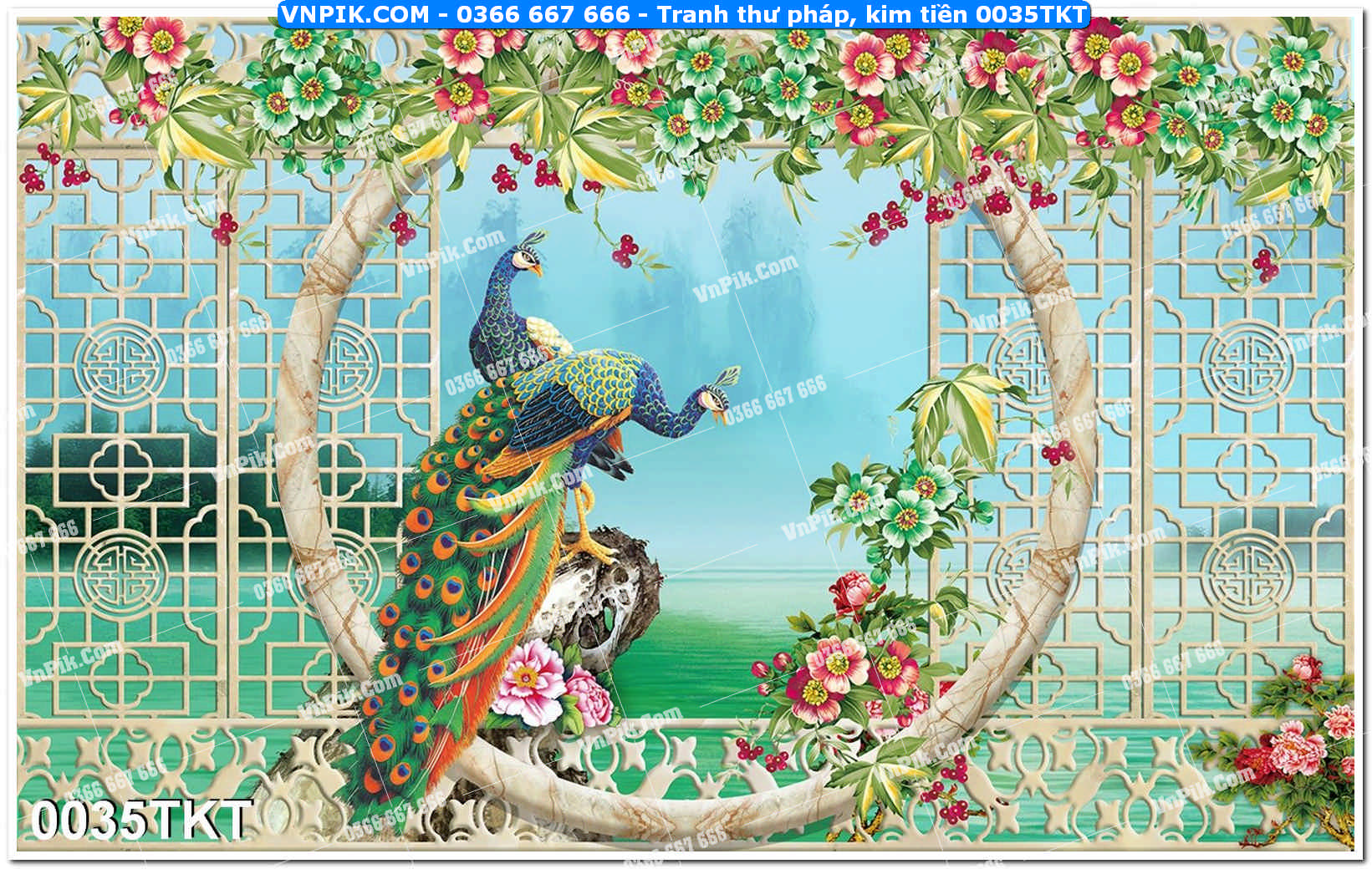 Tranh Thư Pháp – Kim Tiền 0035TKT