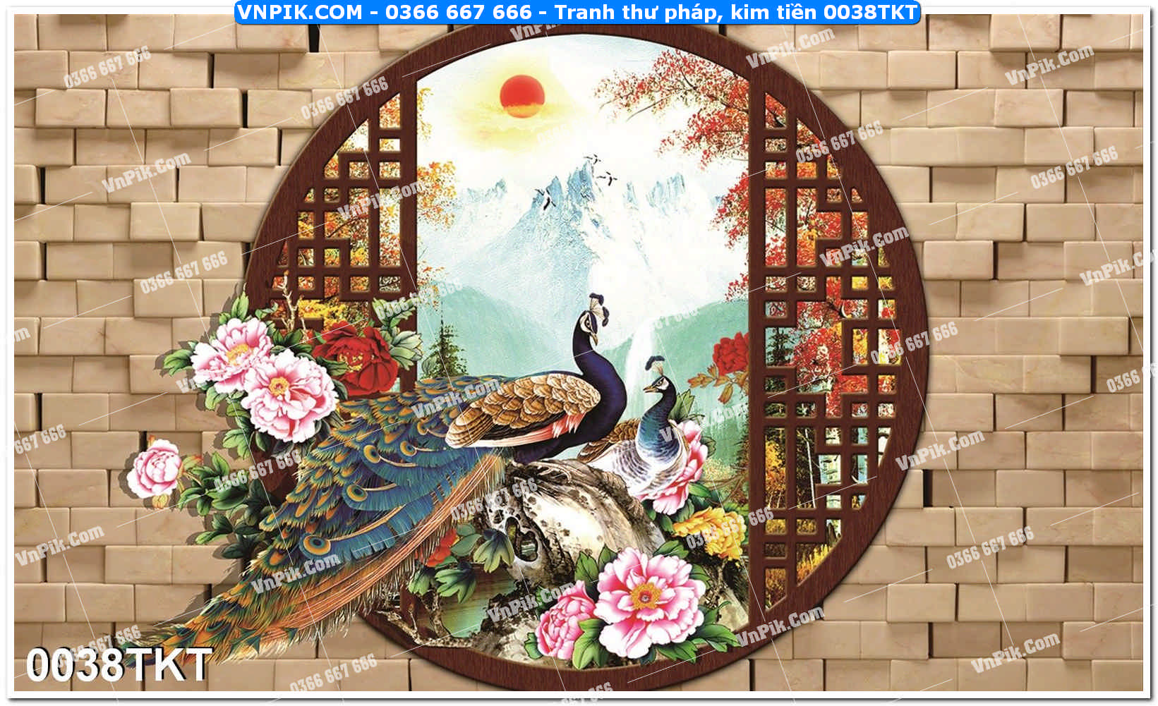 Tranh Thư Pháp – Kim Tiền 0038TKT