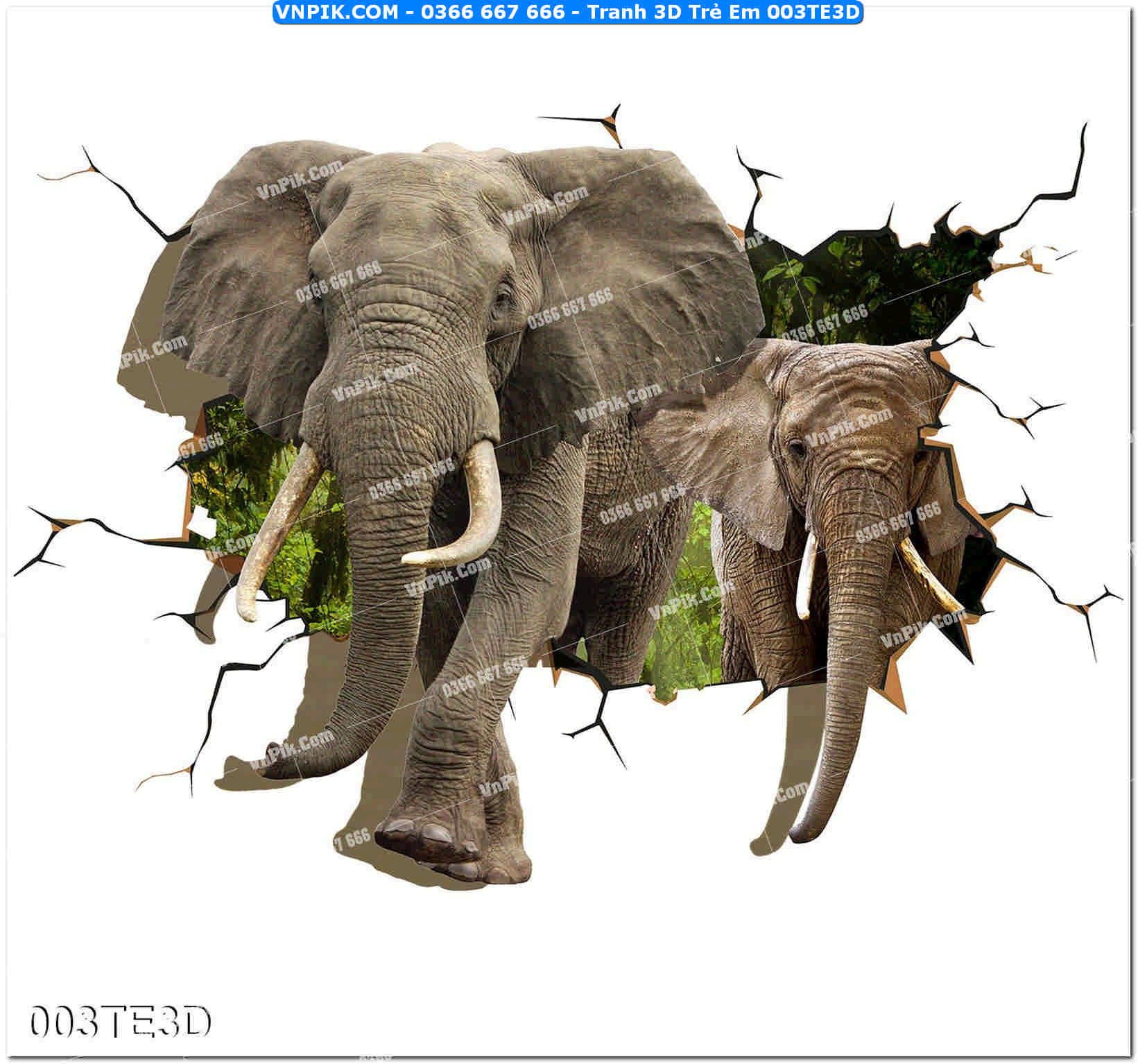 Tranh 3D Trẻ Em 003TE3D