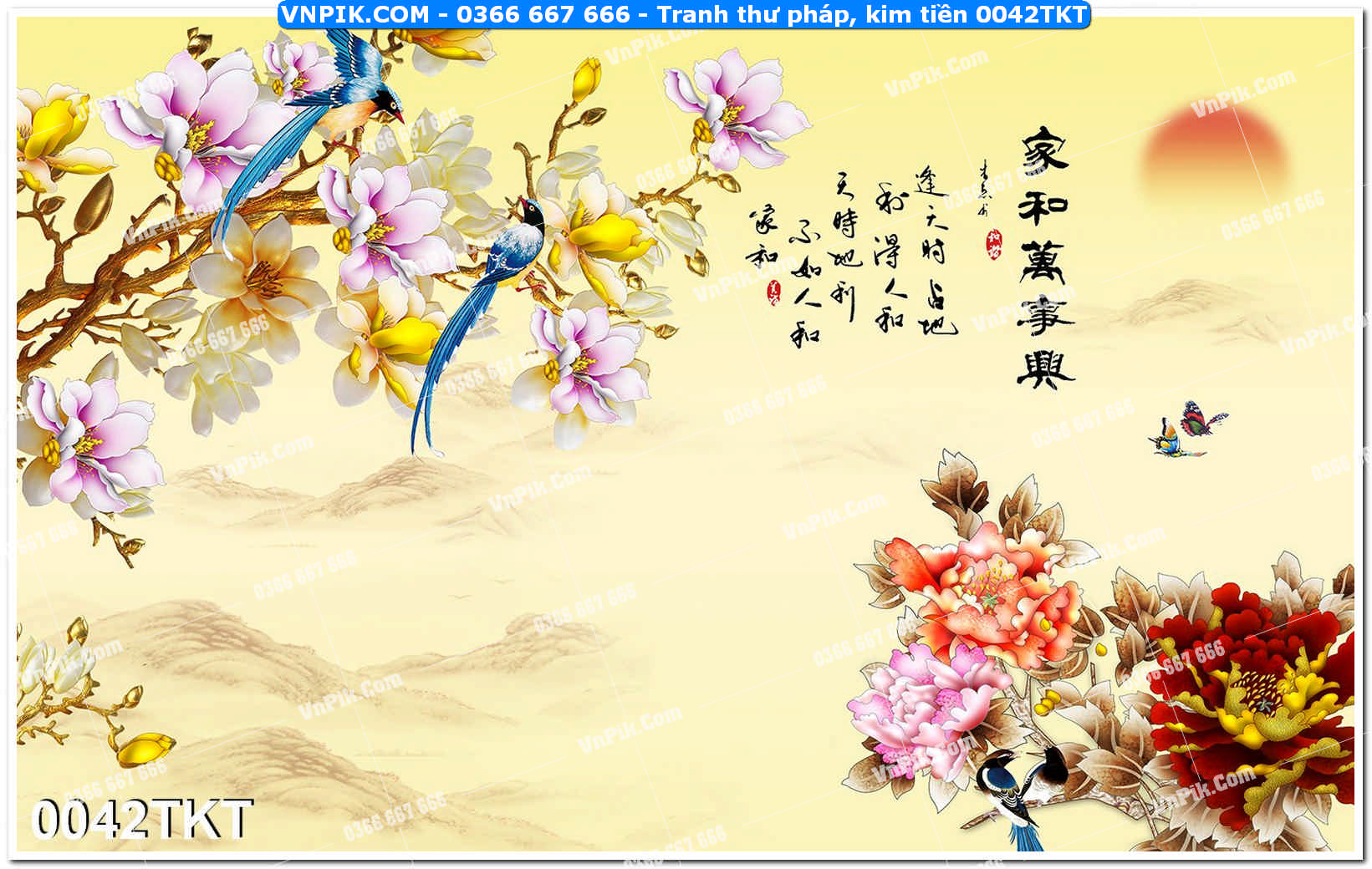 Tranh Thư Pháp – Kim Tiền 0042TKT