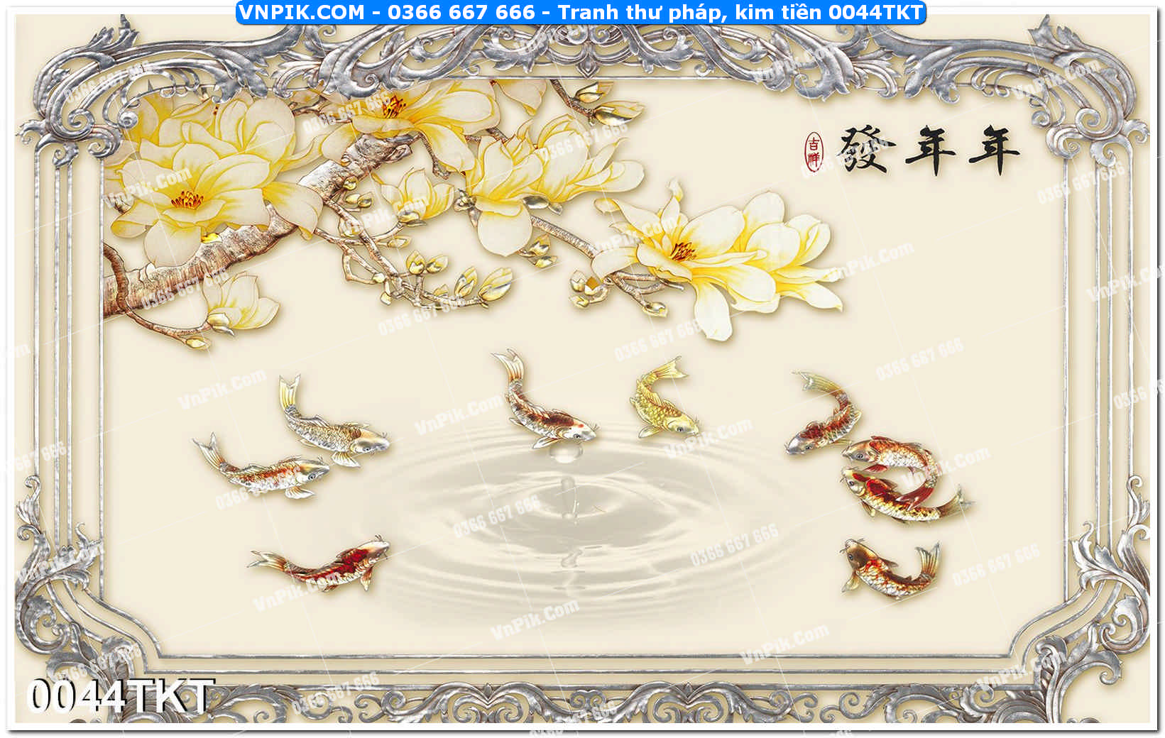 Tranh Thư Pháp – Kim Tiền 0044TKT