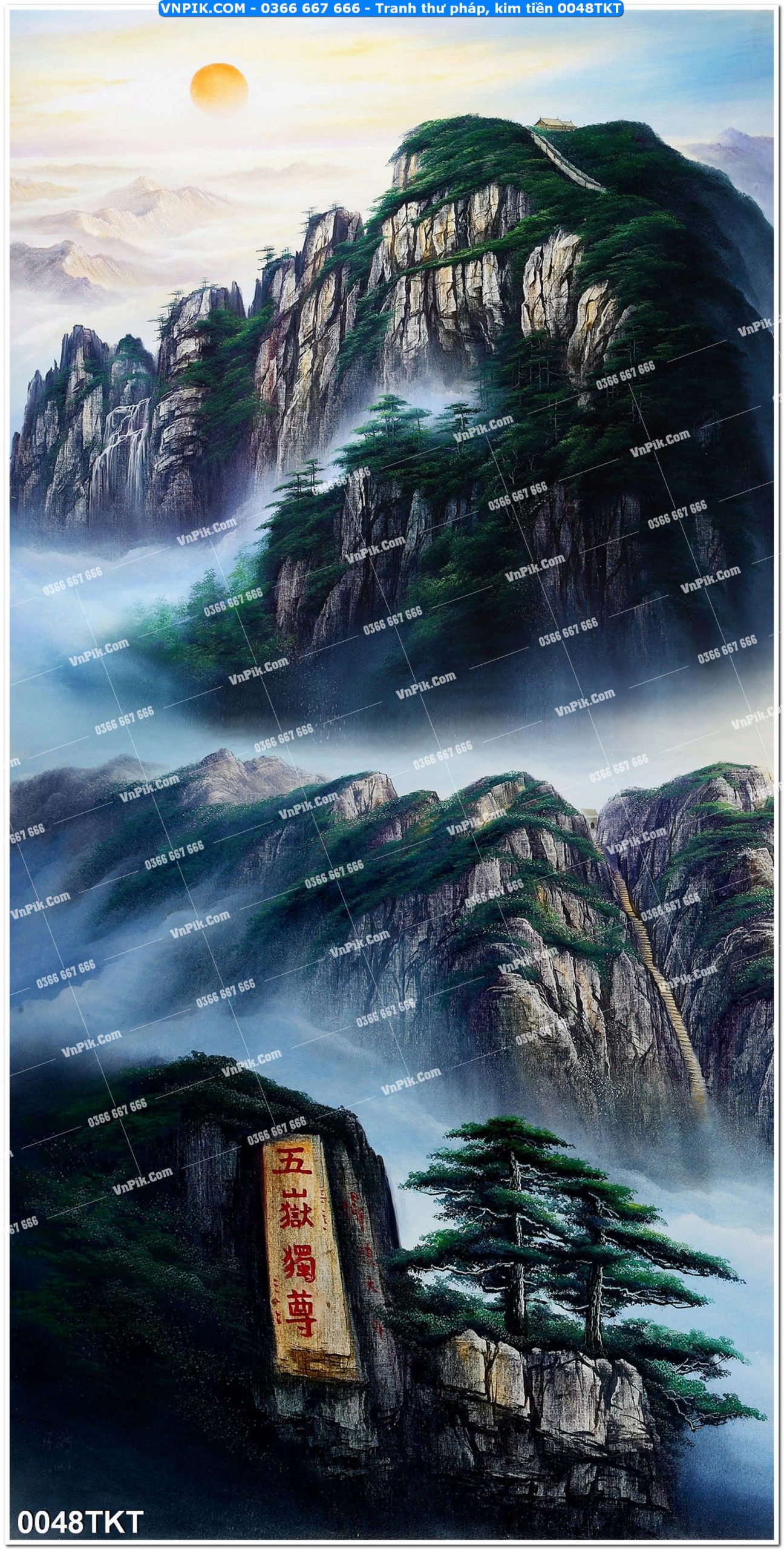 Tranh Thư Pháp – Kim Tiền 0048TKT