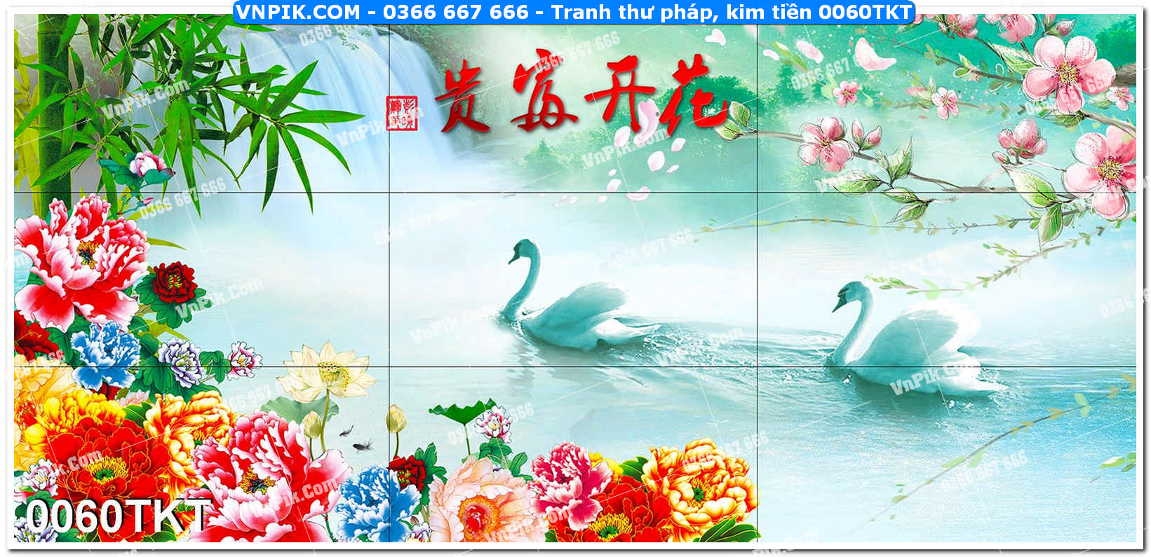 Tranh Thư Pháp – Kim Tiền 0060TKT