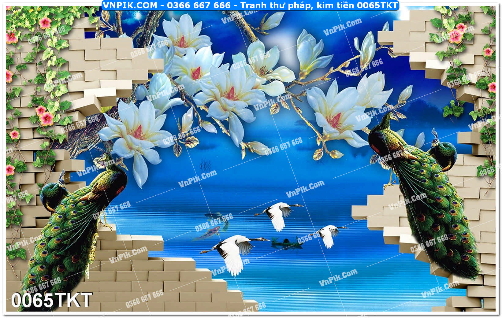 Tranh Thư Pháp – Kim Tiền 0065TKT