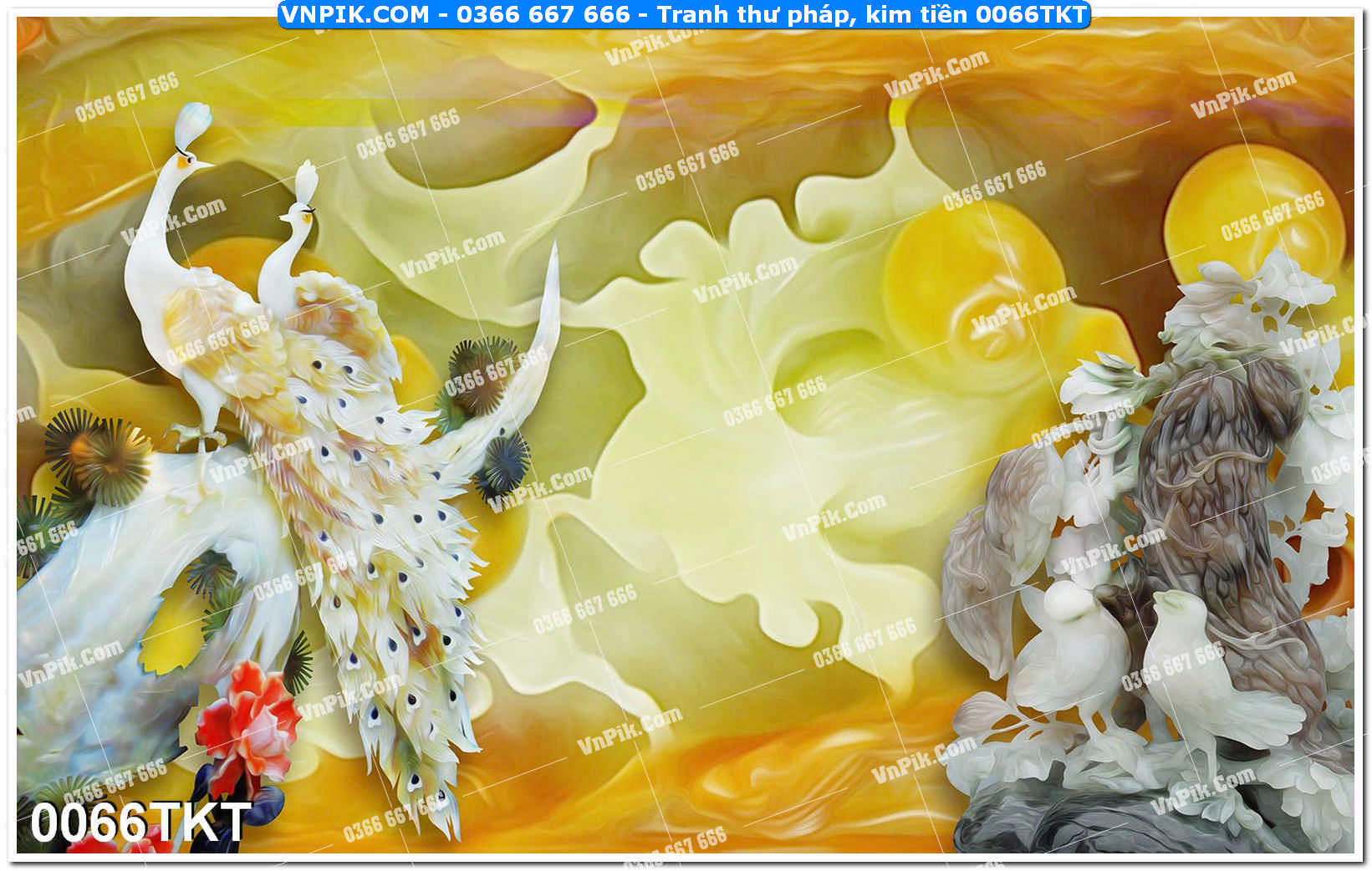 Tranh Thư Pháp – Kim Tiền 0066TKT