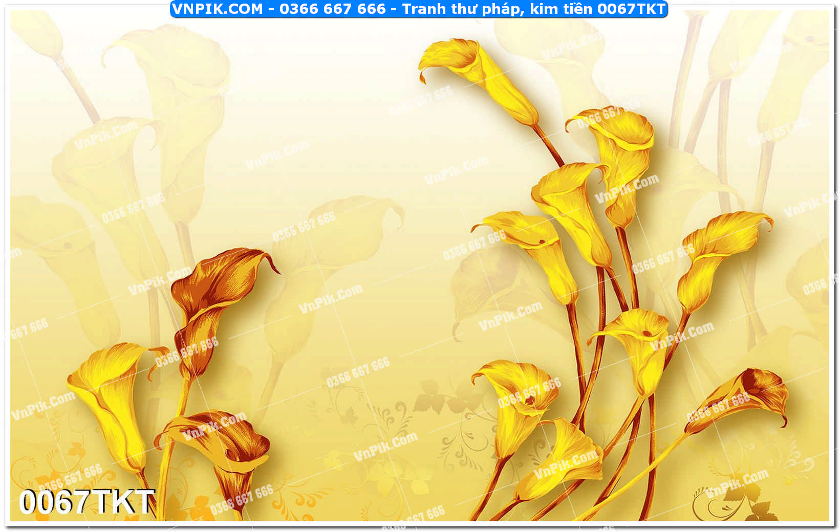 Tranh Thư Pháp – Kim Tiền 0067TKT