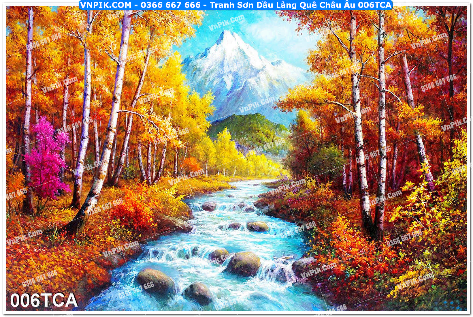 Tranh Sơn Dầu Làng Quê Châu Âu (006TCA)