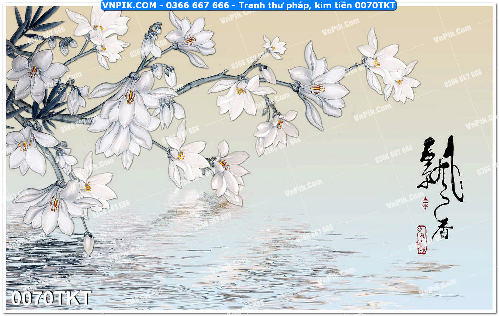 Tranh Thư Pháp – Kim Tiền 0070TKT