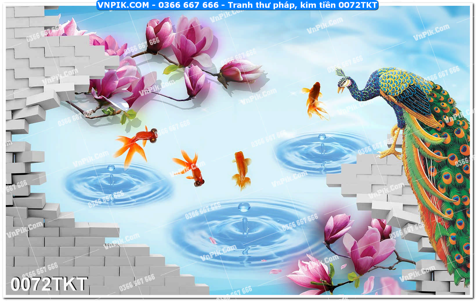 Tranh Thư Pháp – Kim Tiền 0072TKT