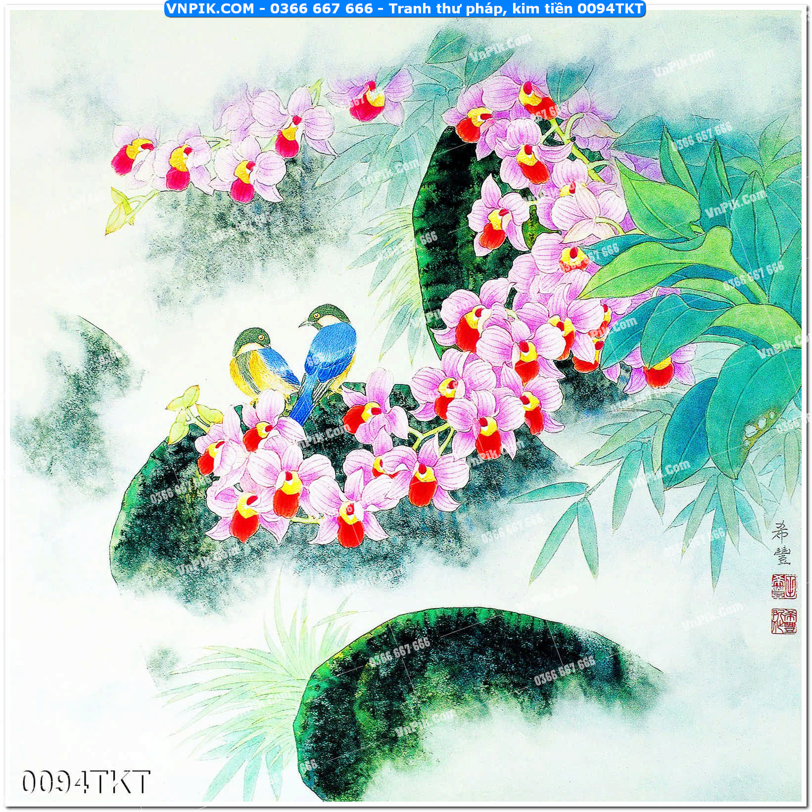 Tranh Thư Pháp – Kim Tiền 0094TKT