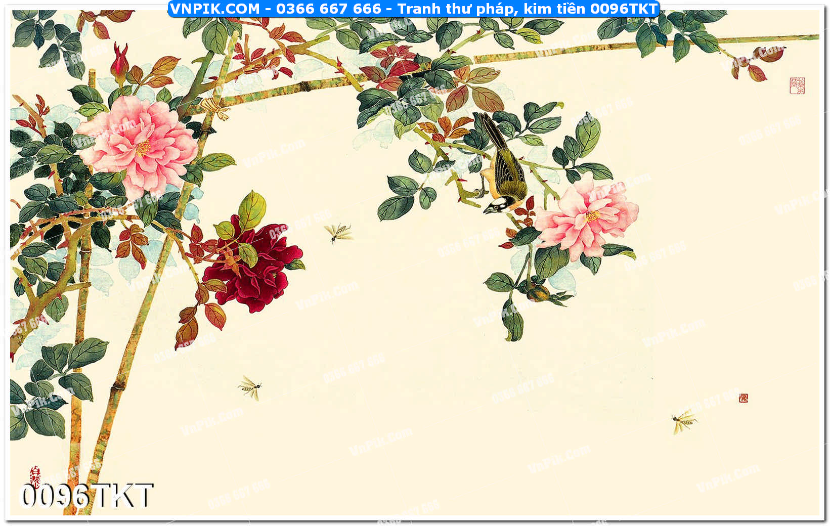 Tranh Thư Pháp – Kim Tiền 0096TKT