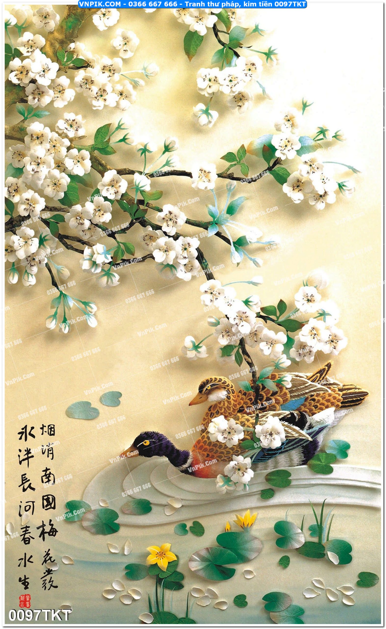 Tranh Thư Pháp – Kim Tiền 0097TKT
