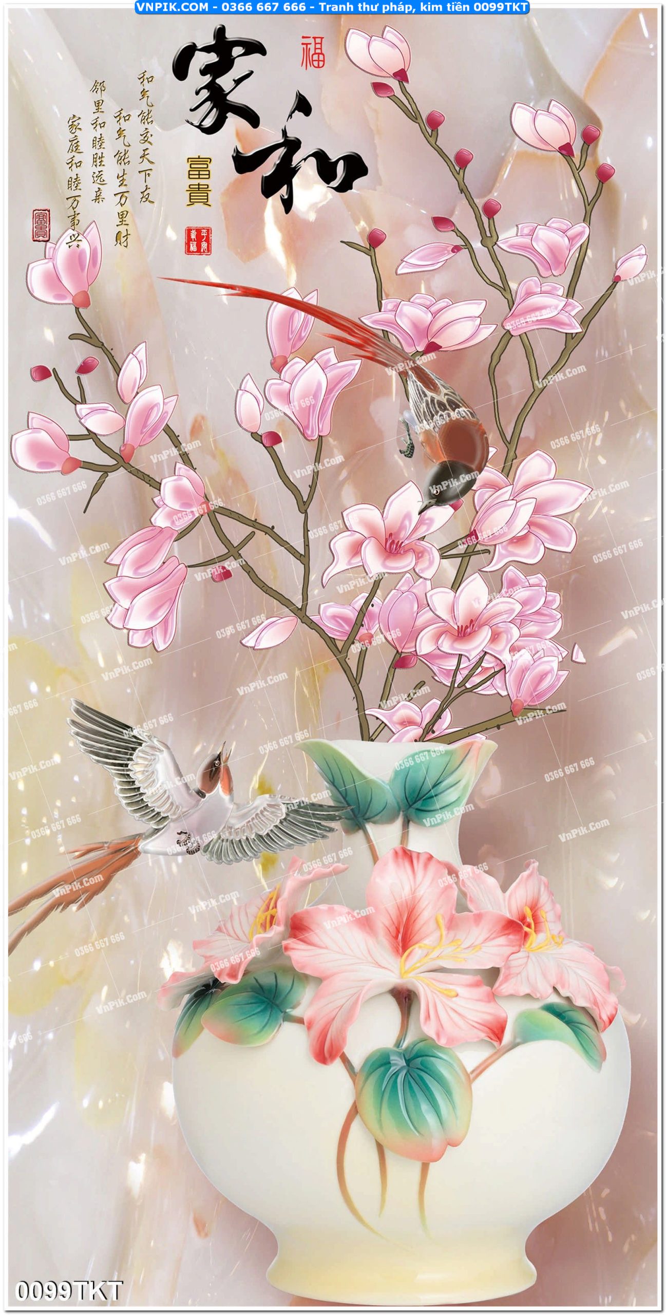 Tranh Thư Pháp – Kim Tiền 0099TKT