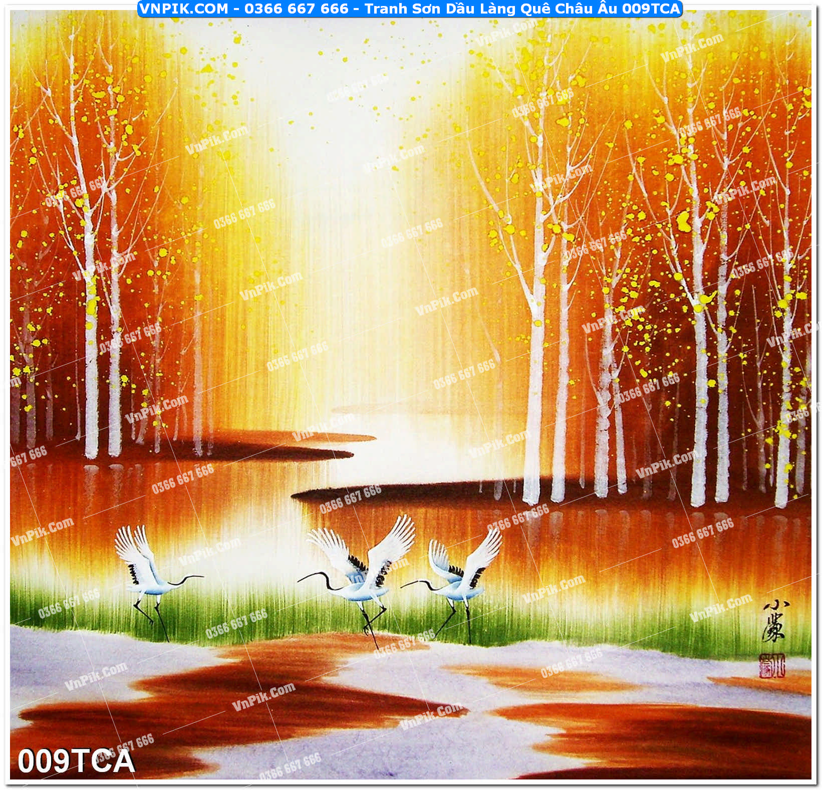 Tranh Sơn Dầu Làng Quê Châu Âu (009TCA)