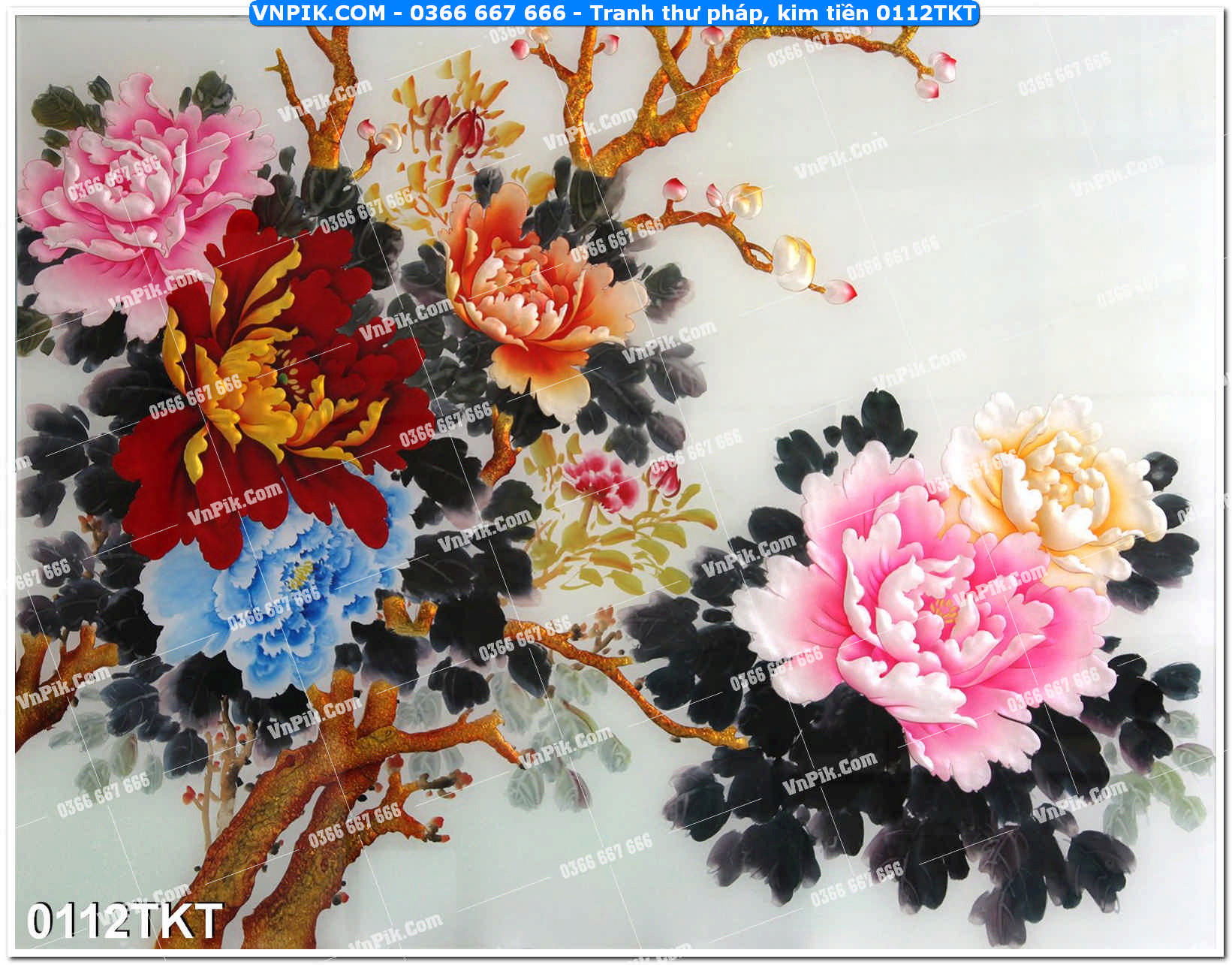 Tranh Thư Pháp – Kim Tiền 0112TKT