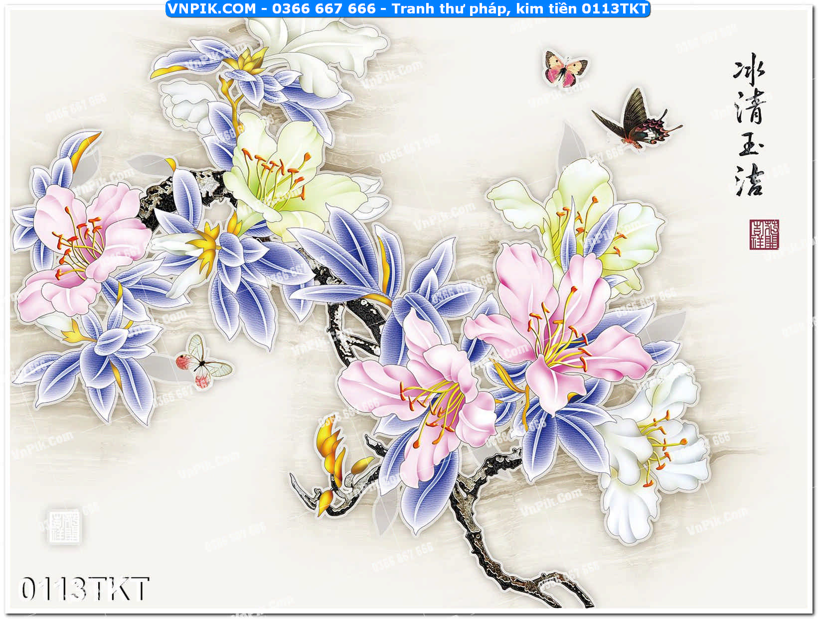 Tranh Thư Pháp – Kim Tiền 0113TKT