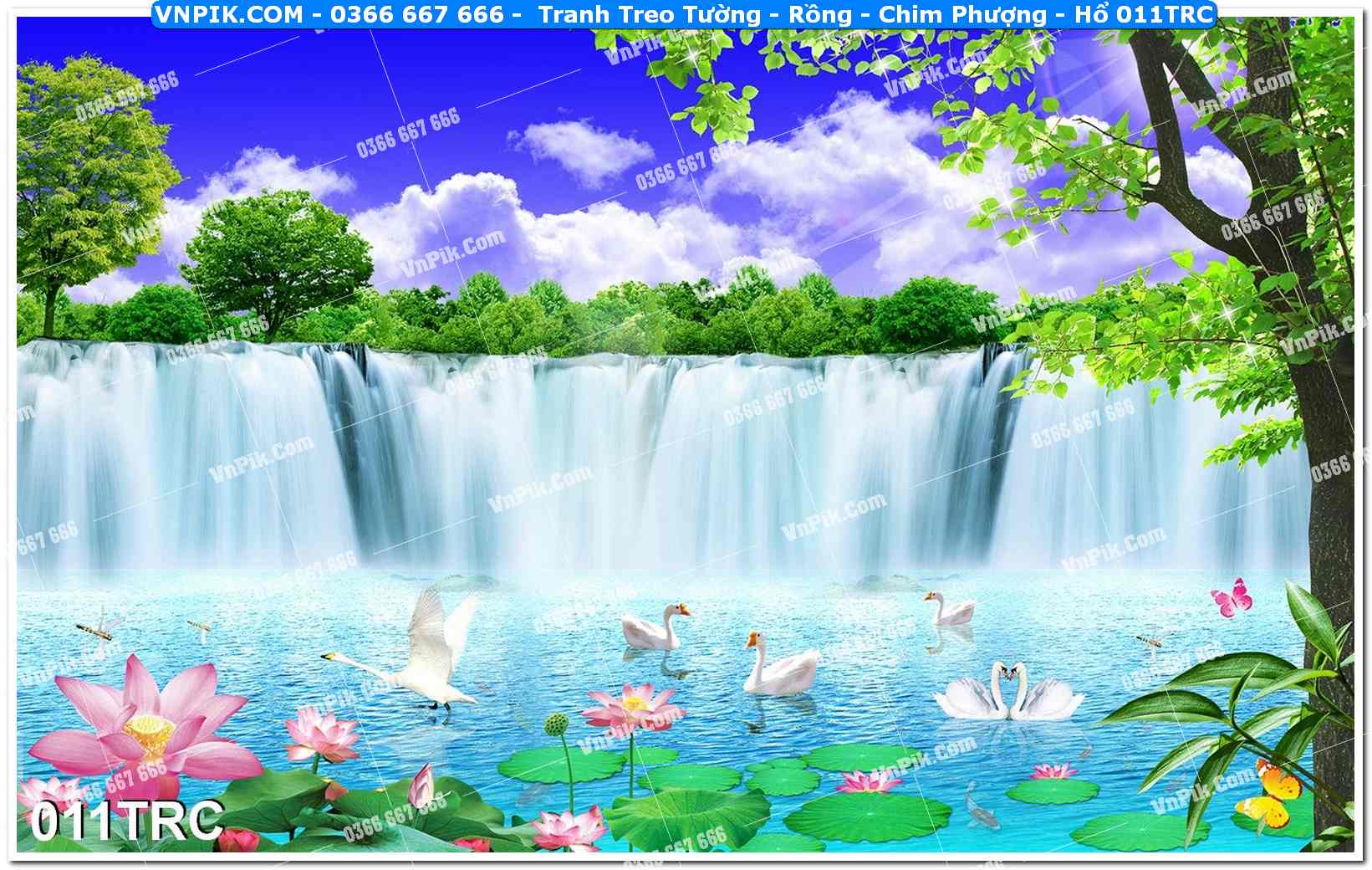 Tranh Treo Tường – Rồng – Chim Phượng – Hổ 011TRC