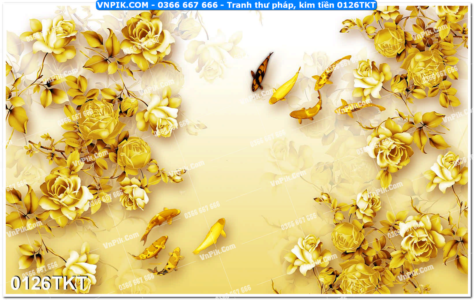 Tranh Thư Pháp – Kim Tiền 0126TKT