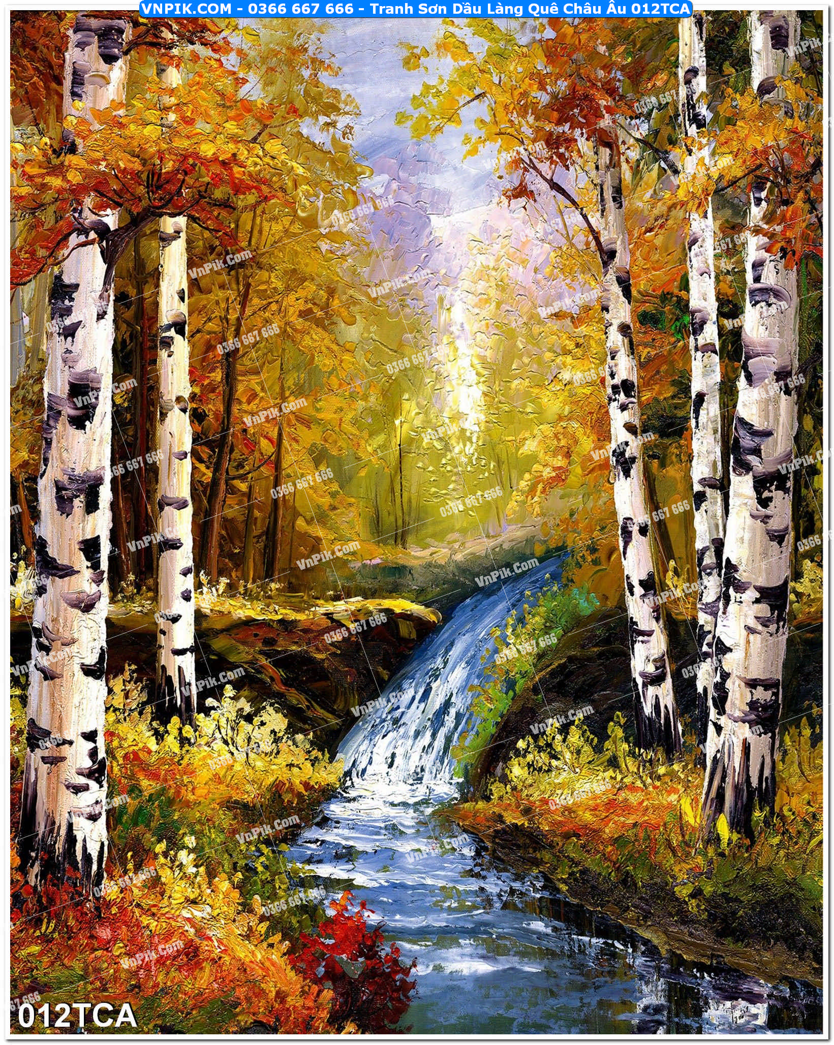 Tranh Sơn Dầu Làng Quê Châu Âu (012TCA)