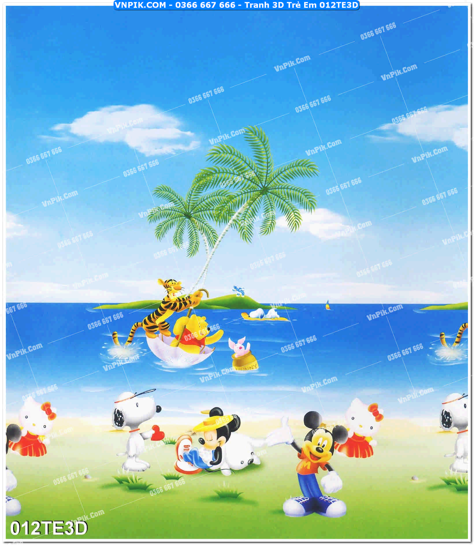 Tranh 3D Trẻ Em 012TE3D