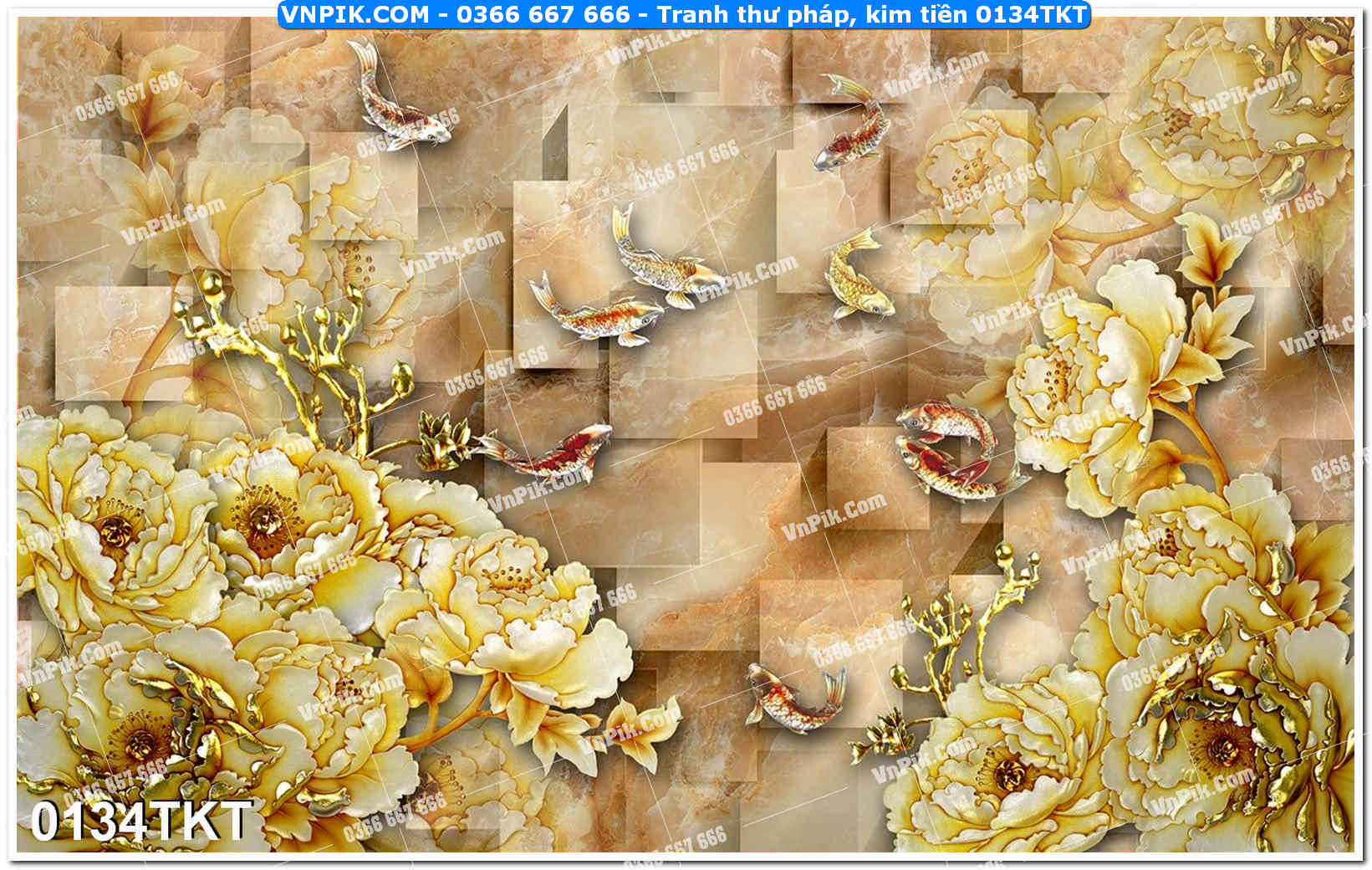 Tranh Thư Pháp – Kim Tiền 0134TKT