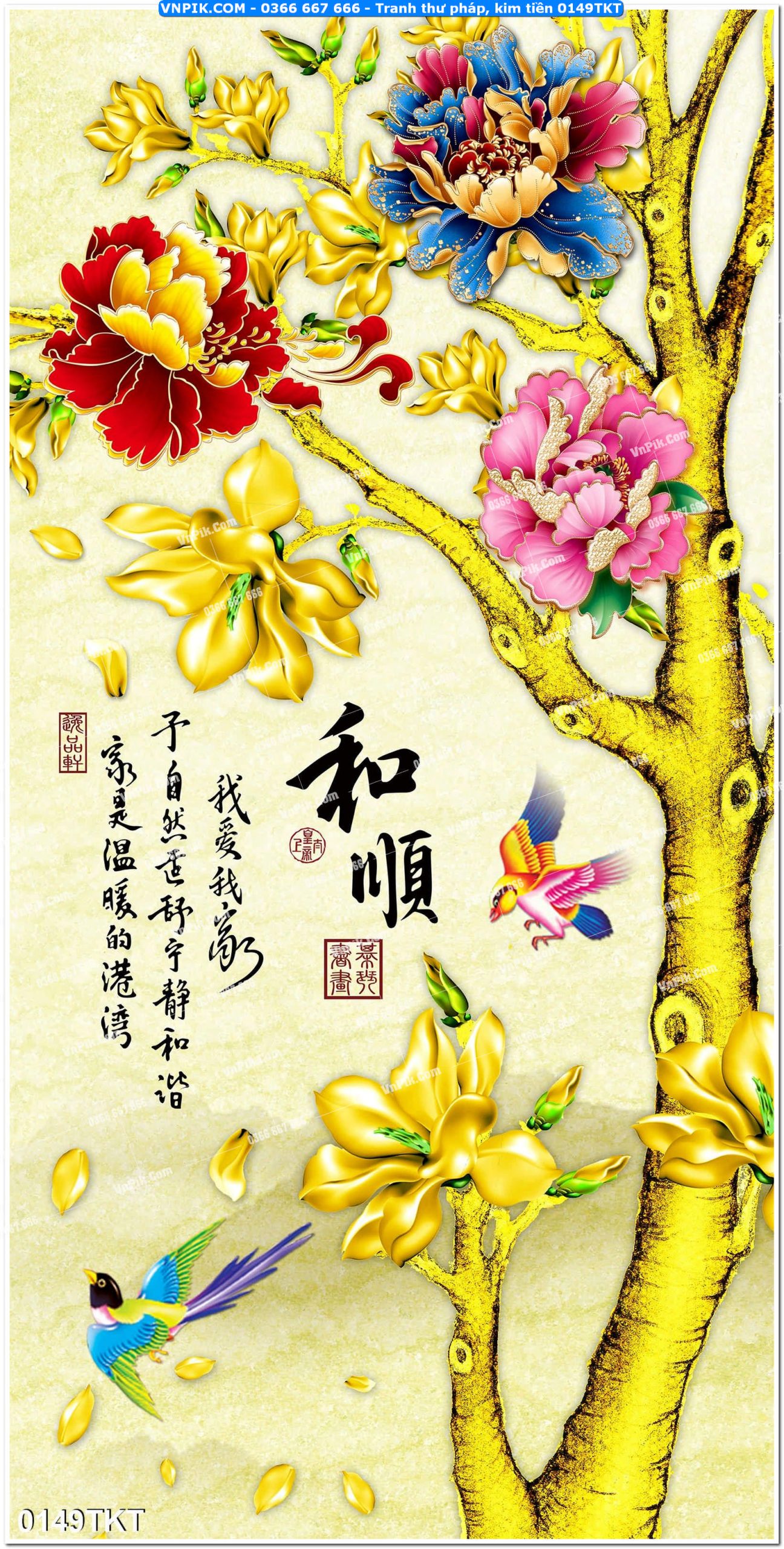 Tranh Thư Pháp – Kim Tiền 0149TKT