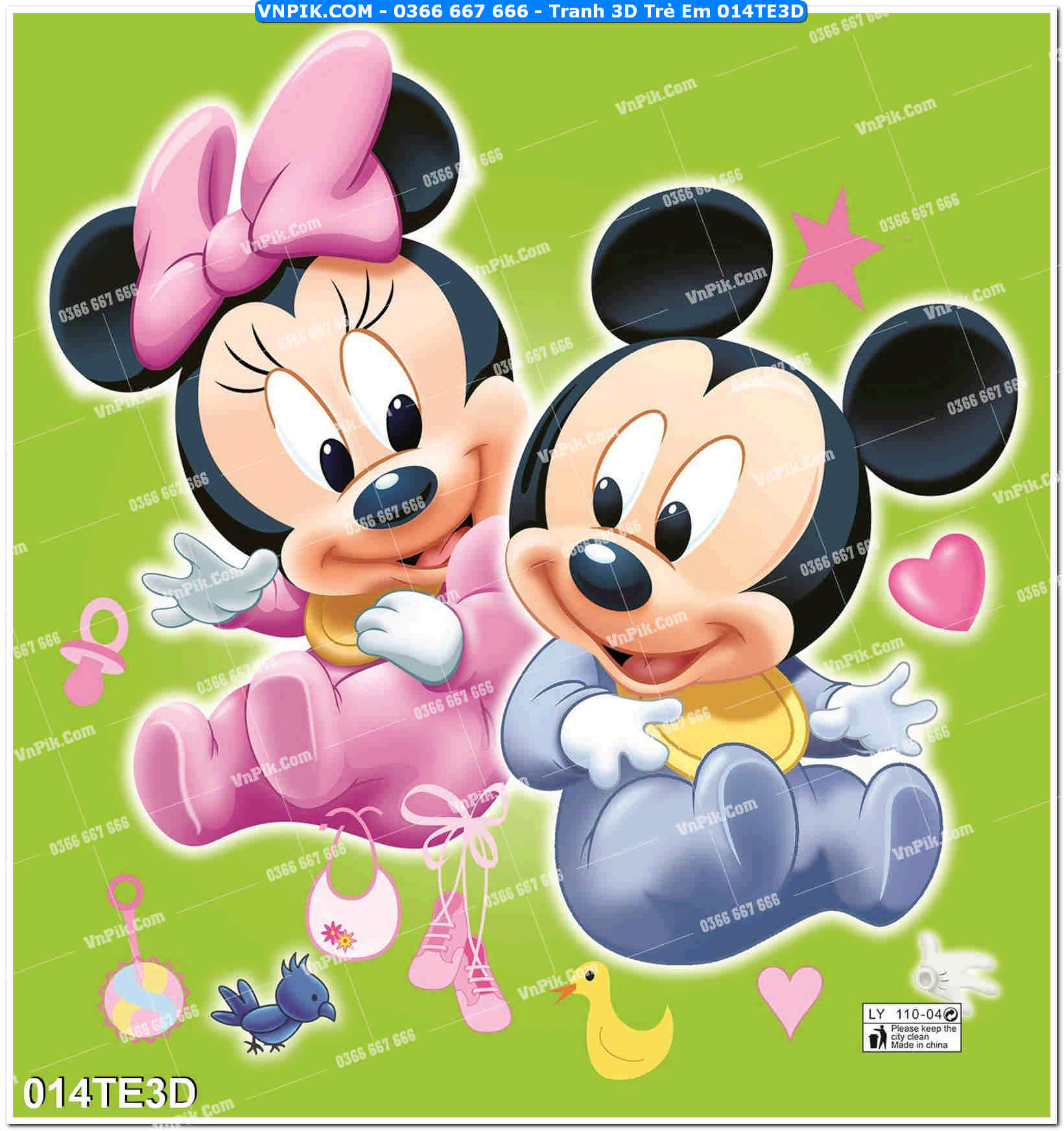 Tranh 3D Trẻ Em 014TE3D