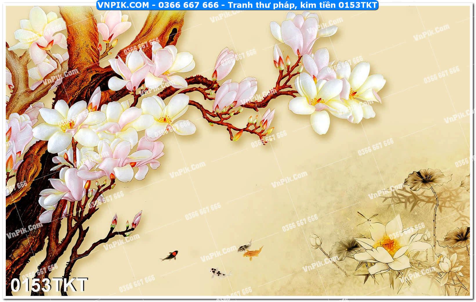 Tranh Thư Pháp – Kim Tiền 0153TKT