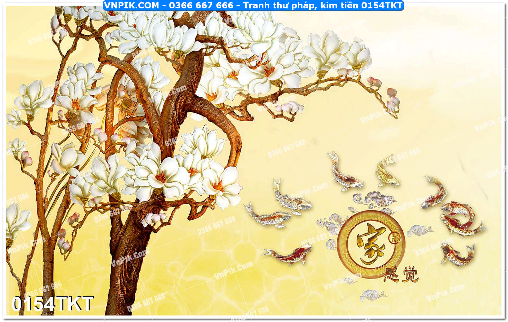 Tranh Thư Pháp – Kim Tiền 0154TKT
