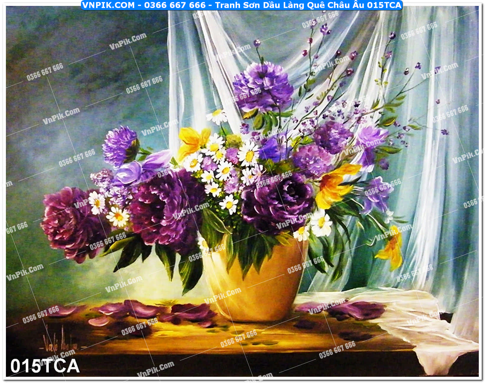 Tranh Sơn Dầu Làng Quê Châu Âu (015TCA)