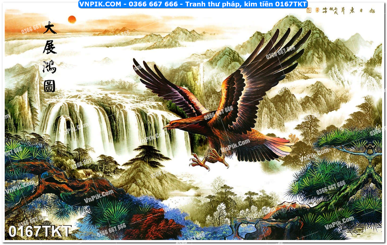 Tranh Thư Pháp – Kim Tiền 0167TKT