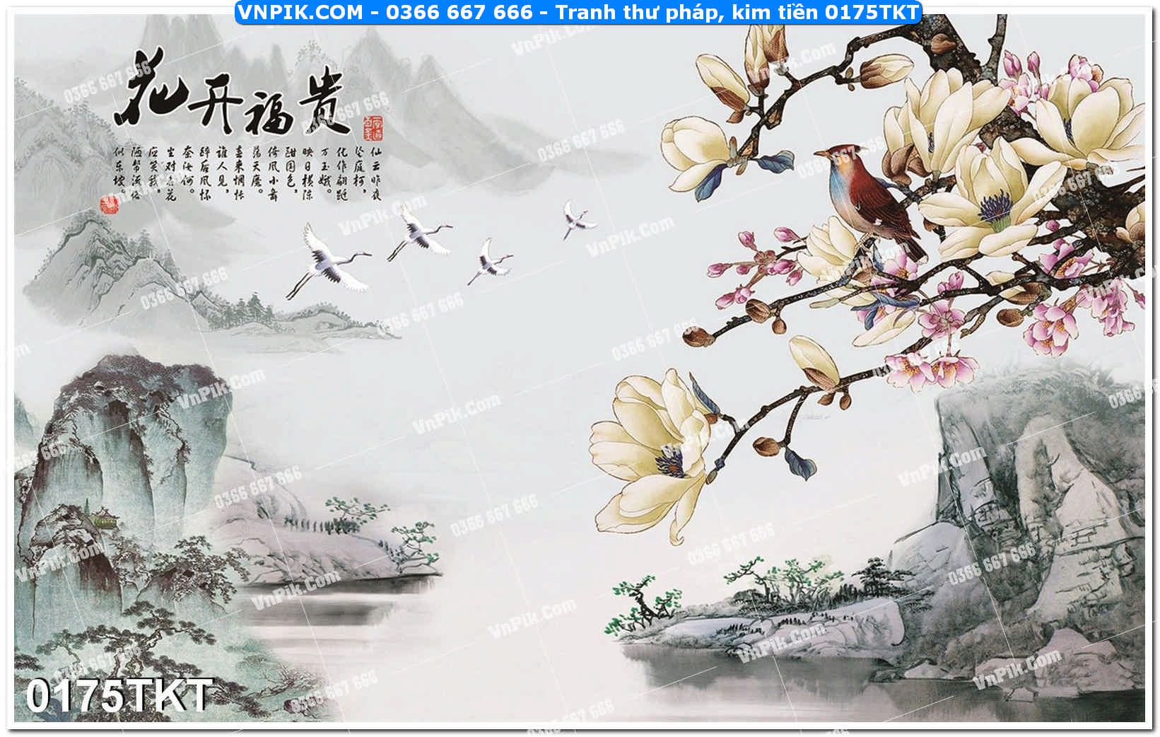 Tranh Thư Pháp – Kim Tiền 0175TKT