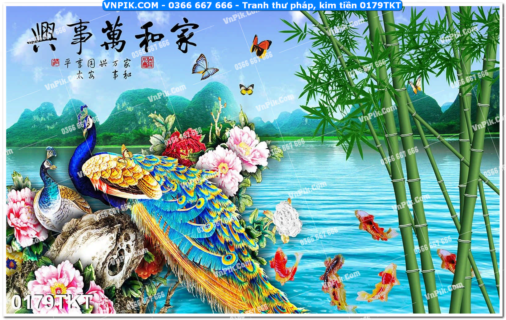 Tranh Thư Pháp – Kim Tiền 0179TKT