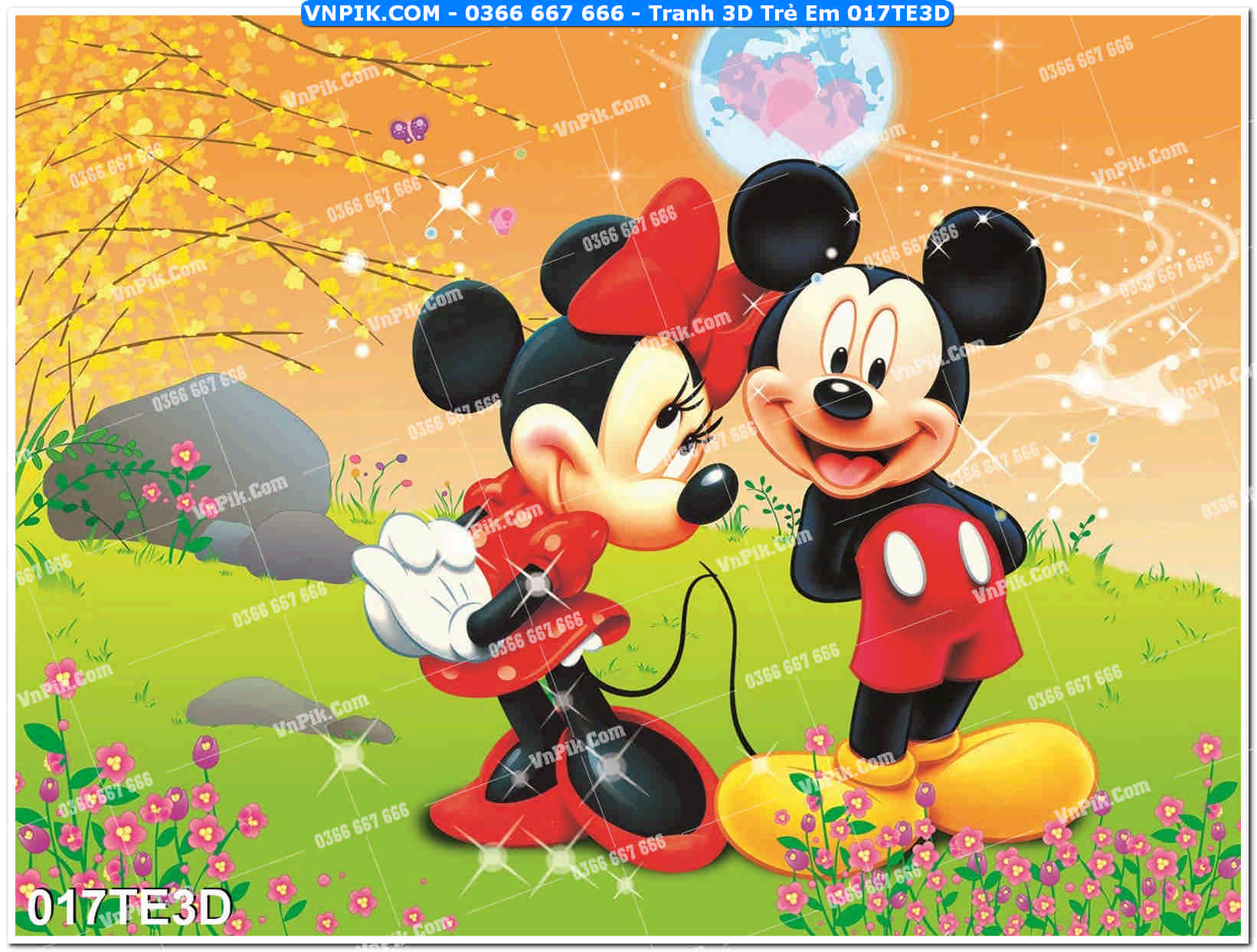 Tranh 3D Trẻ Em 017TE3D